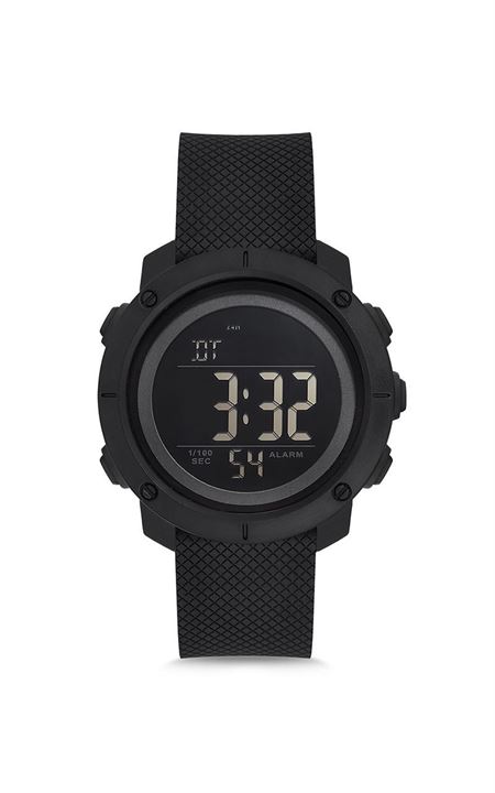 SİYAH SİLİKON ERKEK KOL SAATİ 