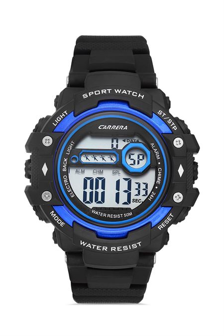 SİYAH SİLİKON ERKEK KOL SAATİ 