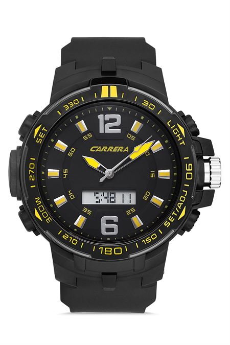 SİYAH SİLİKON ERKEK KOL SAATİ 