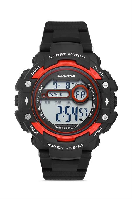 SİYAH SİLİKON ERKEK KOL SAATİ 