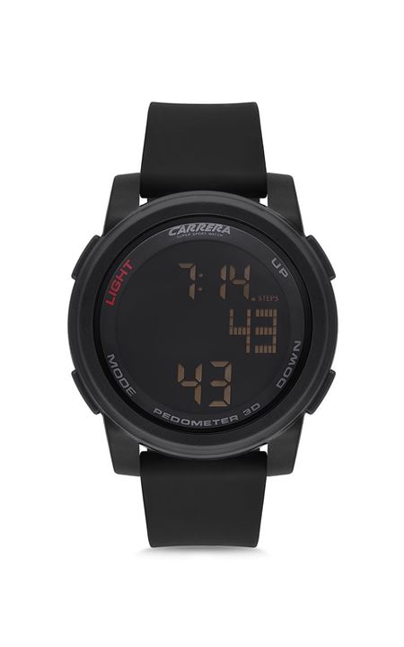 SİYAH SİLİKON ERKEK KOL SAATİ